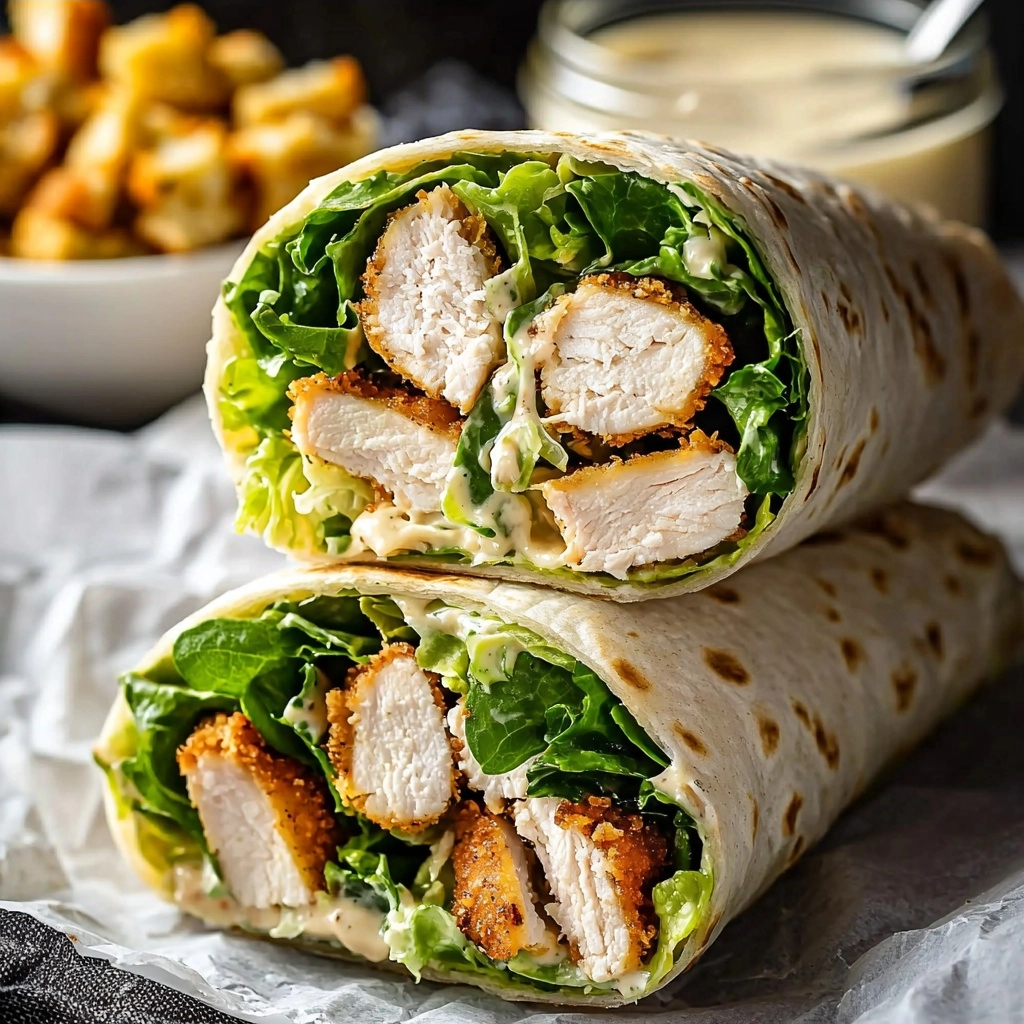 Chicken Caesar Wraps - step by step