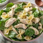 Cold Chicken Spinach Pasta Salad - featured image