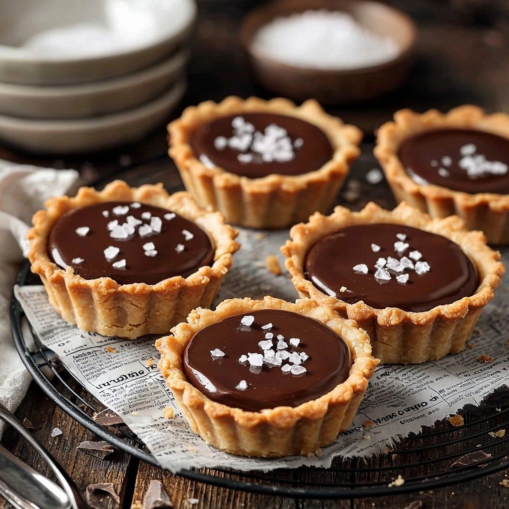 Mini Chocolate Tarts - finished dish