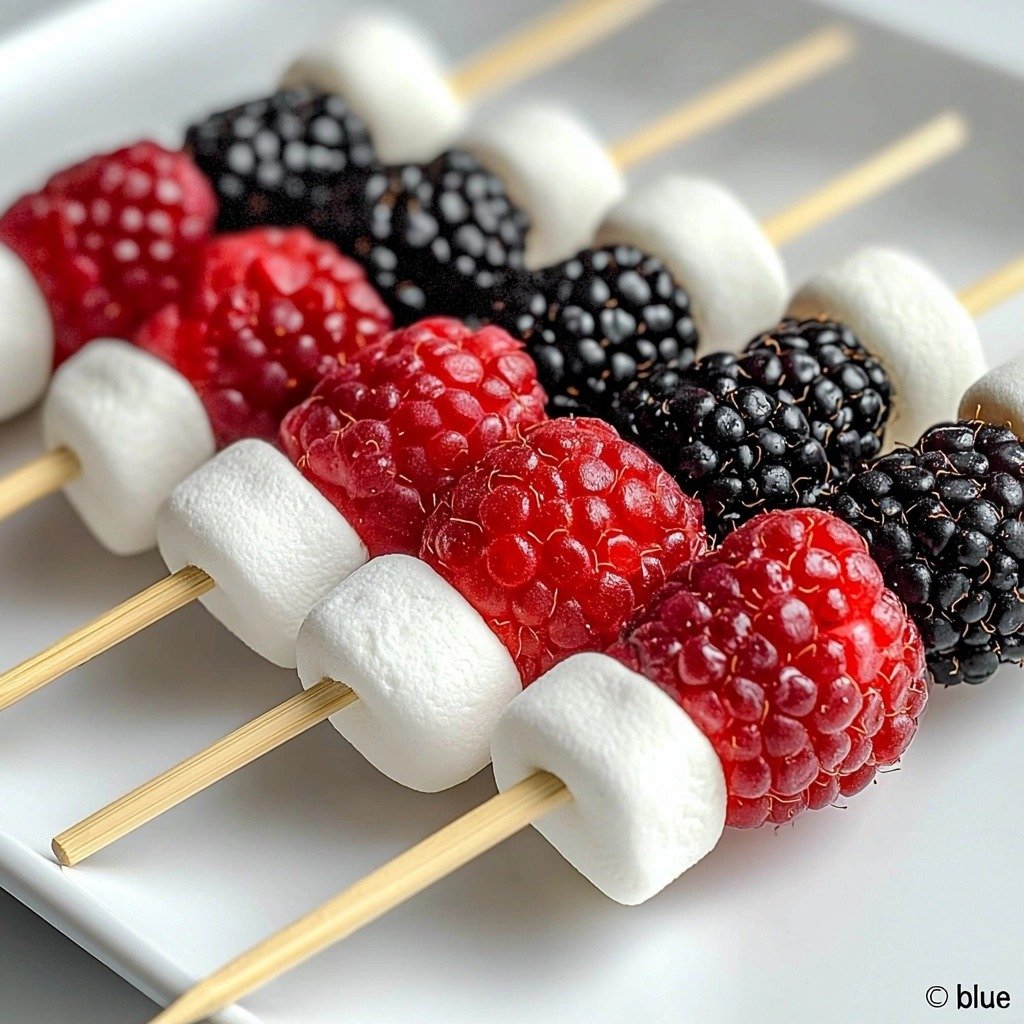 American Flag Fruit Skewers - featured image