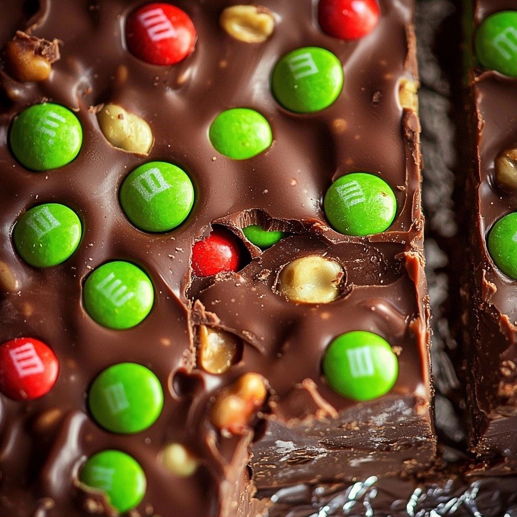 M&M's Marshmallow Dream Bars - step by step