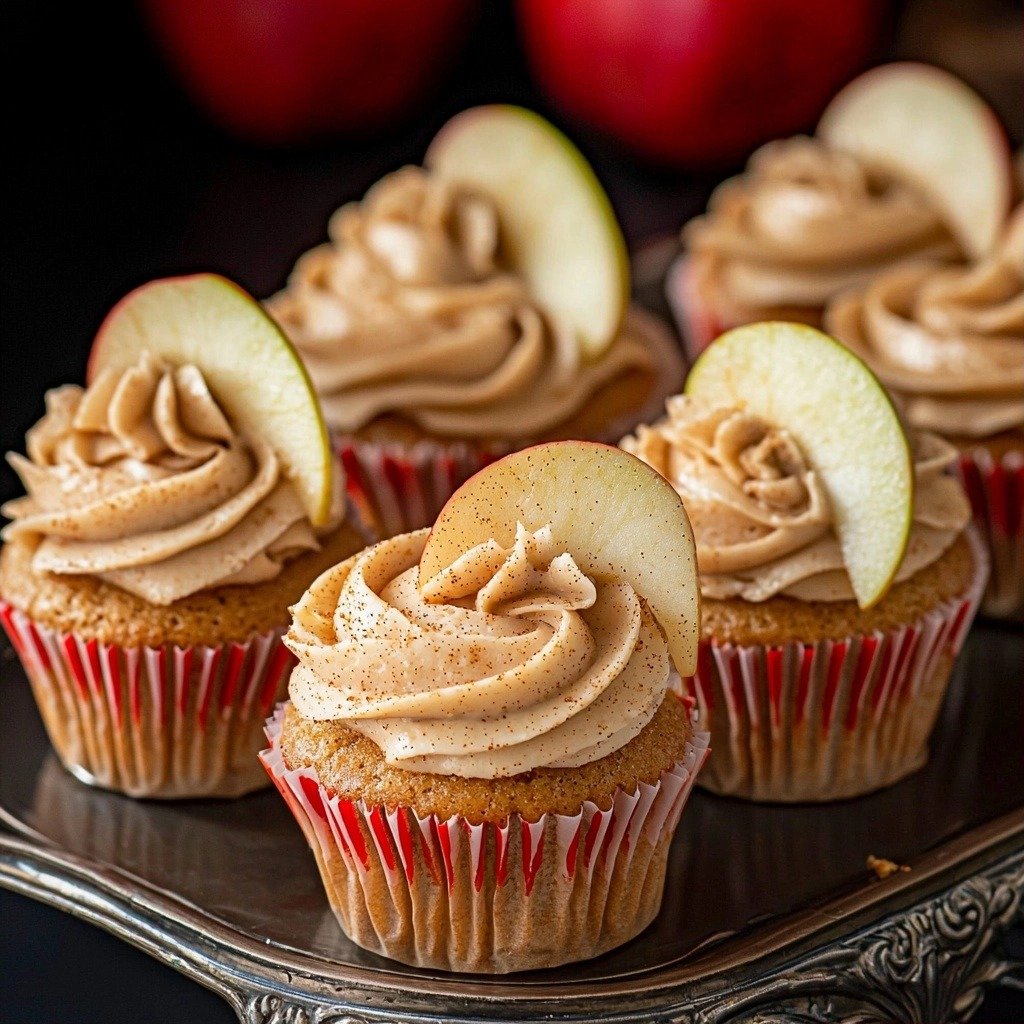Apple Cider Cupcakes with Spiced Buttercream Frosting (gluten-free, whole grain) - step by step