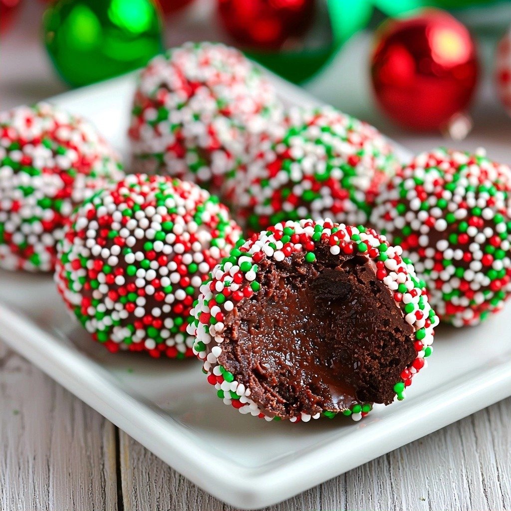 Chocolate Kahlua Truffles! - finished dish