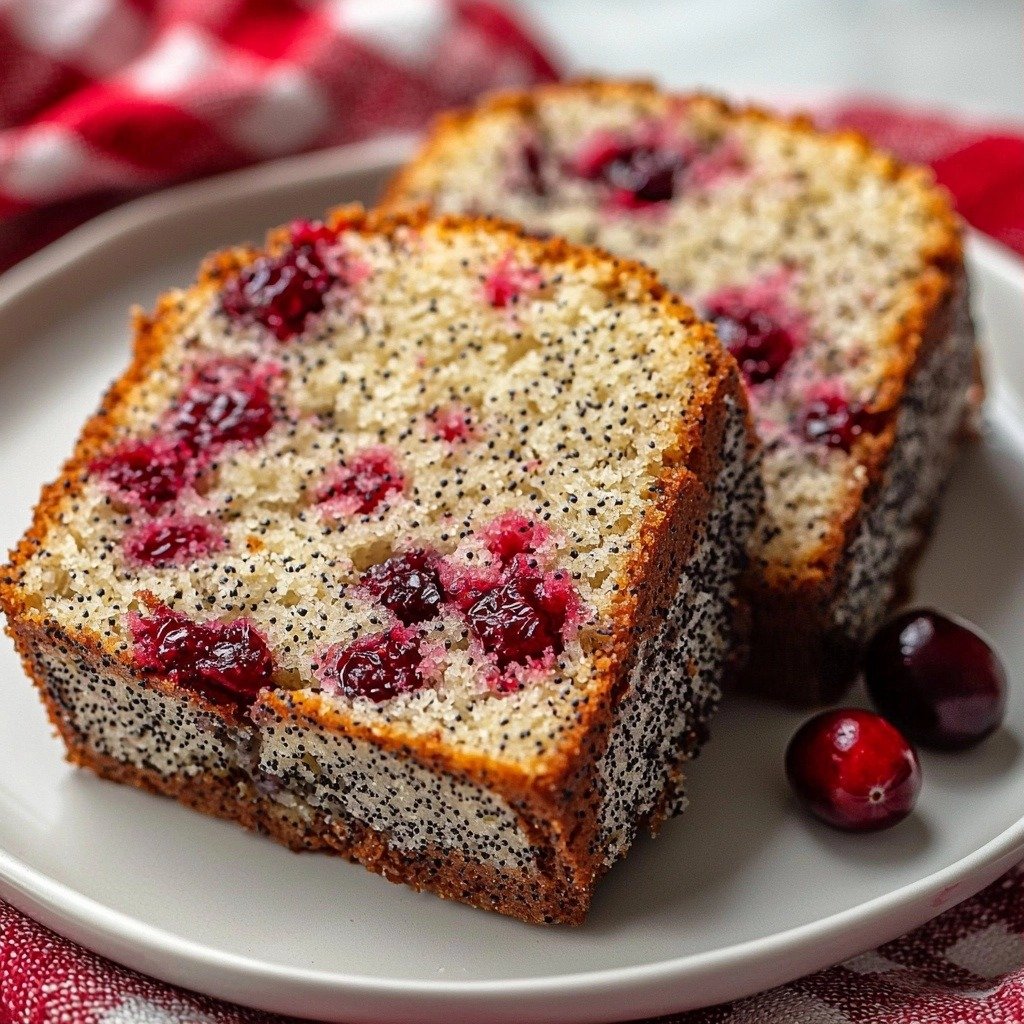 Cherry Almond Poppyseed Quick Bread - step by step