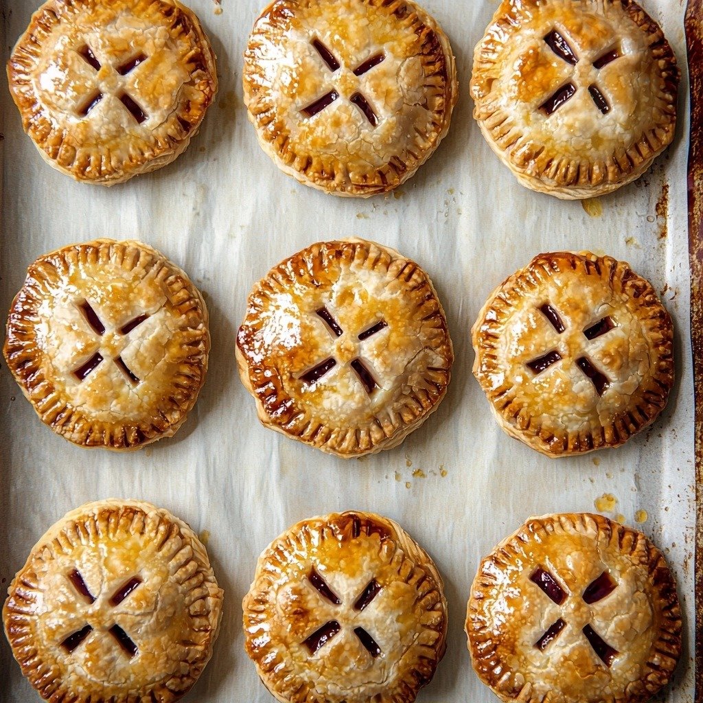 Blueberry Hand Pies - finished dish