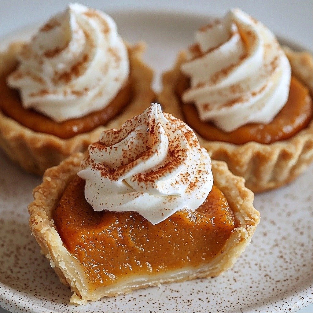 Mini Pumpkin Pies - step by step