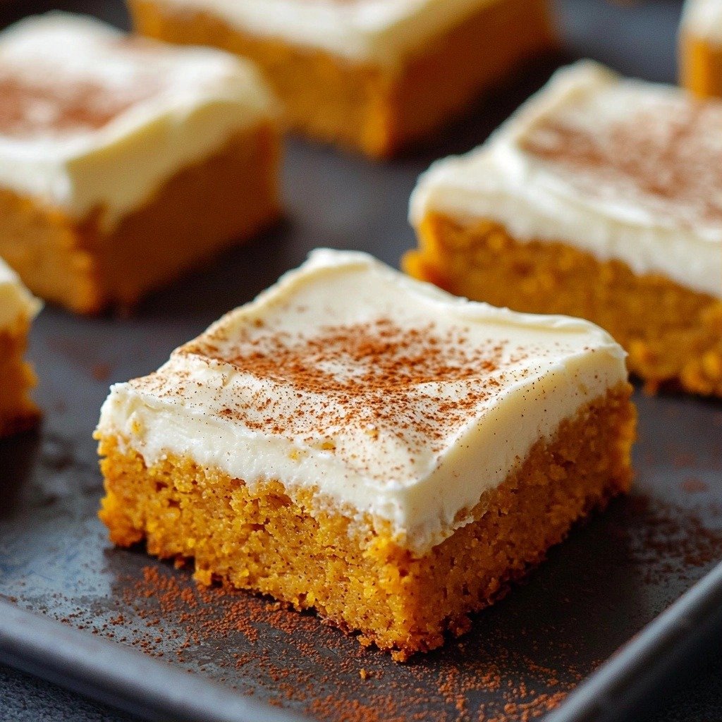 Sheet Pan Libby's Pumpkin Bars - step by step