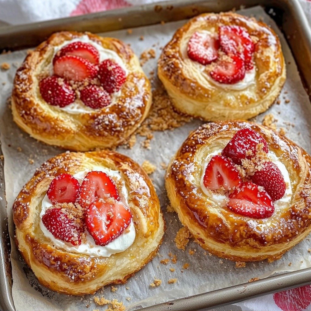 Gluten Free Strawberry Cheesecake Buns - step by step