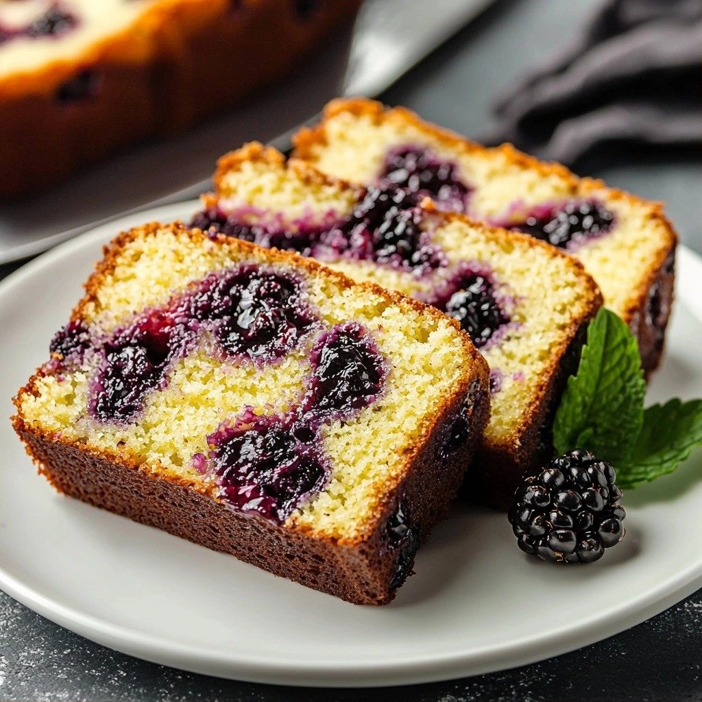 Blackberry Pound Cake Recipe - step by step