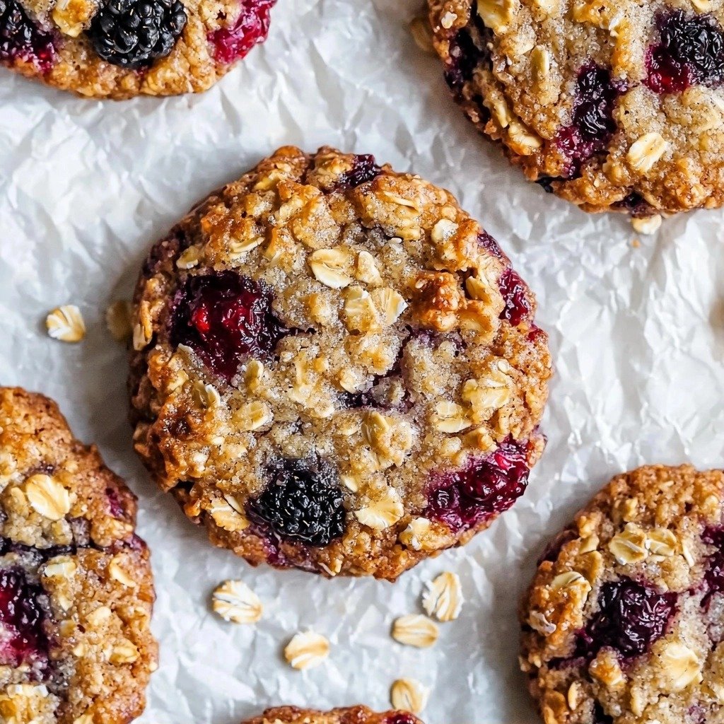 Blackberry Oatmeal Walnut Breakfast Cookies - featured image