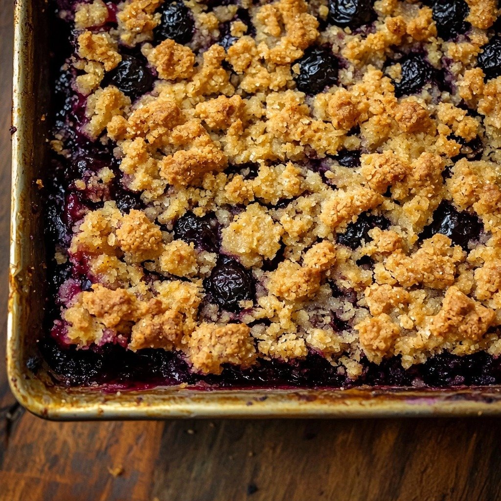 Blackberry Crumb Bars Recipe - finished dish