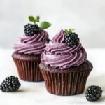 Chocolate Cupcakes with Blackberry Buttercream - featured image