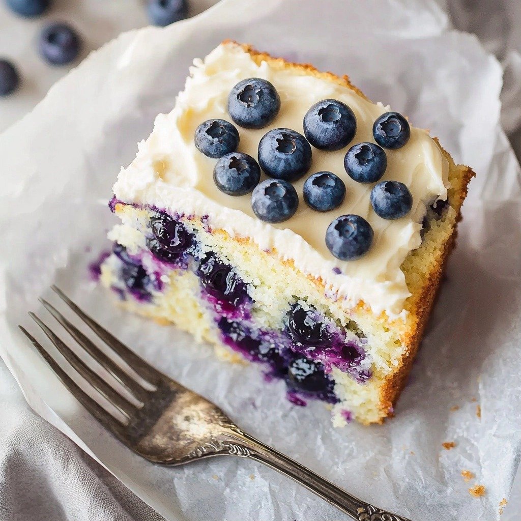 Blueberry Zucchini Cake with Lemon Buttercream - step by step