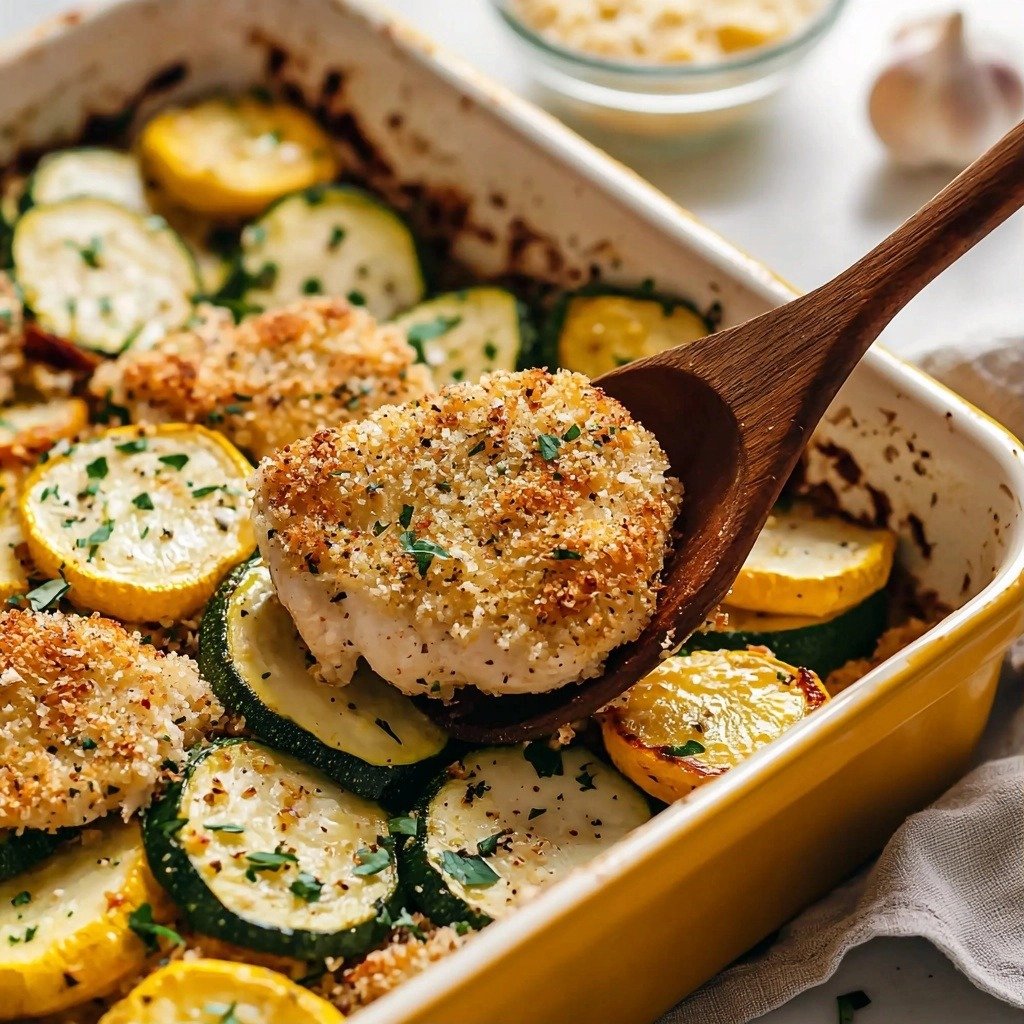 Tasty Garlic Parmesan Chicken and Veggies - step by step