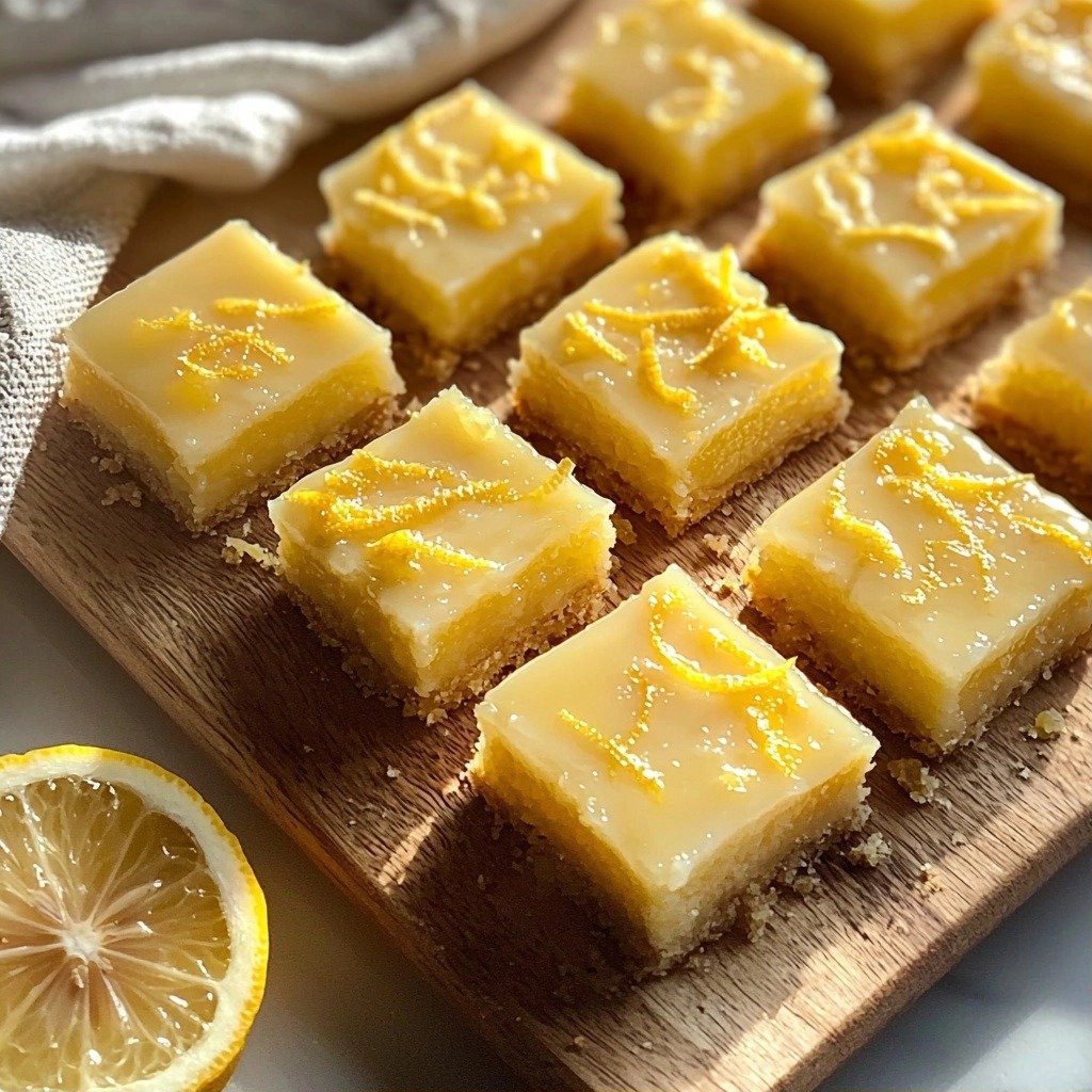 Homemade Greek Yogurt Lemon Bars - featured image