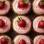 Strawberry Cupcakes with Strawberry Buttercream