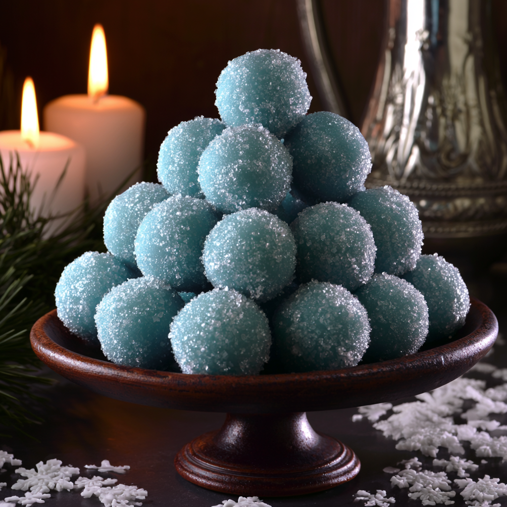Blue Christmas Truffles - step by step
