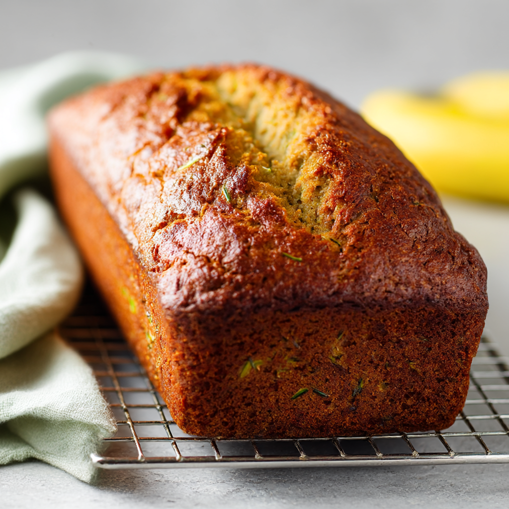 Simple Whole Wheat Banana Zucchini Bread - step by step
