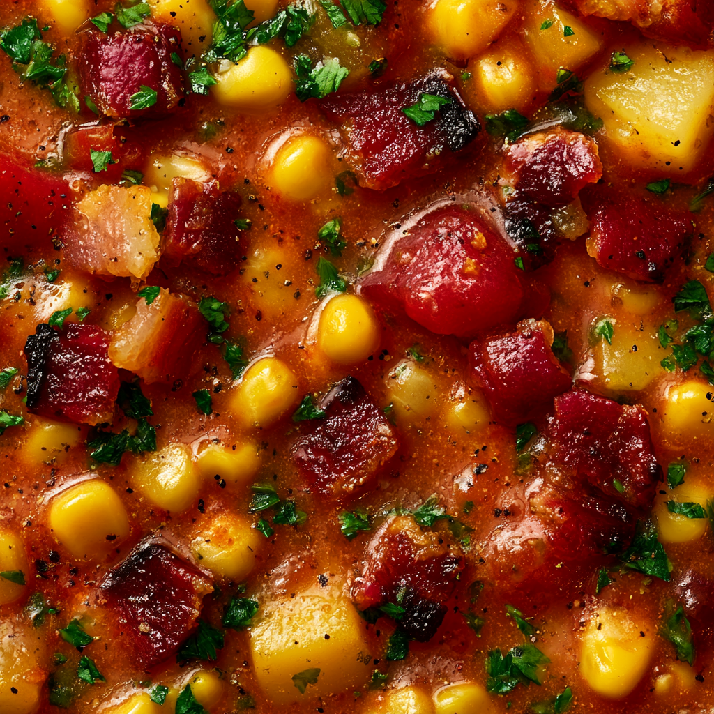 30-Minute Tomato Corn Chowder - step by step